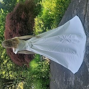 LANA BISSET sz 10 Wedding Dress with train BEADED 2 PIECE